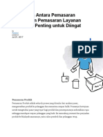 Perbedaan Antara Pemasaran Produk Dan Pemasaran Layanan Jasa Yang Penting Untuk Diingat