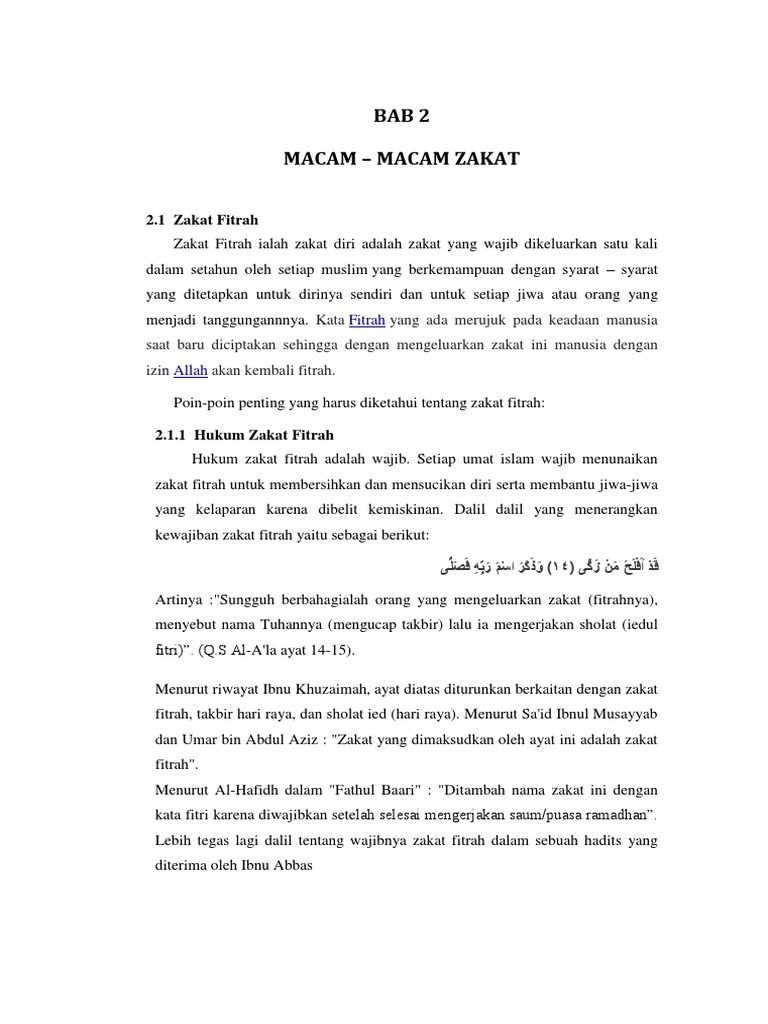 Bab 2 Macam Macam Zakat