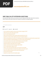 Web Table in Qtp Interview Questions