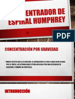 Concentración por gravedad usando espirales: principios, diseño y aplicaciones