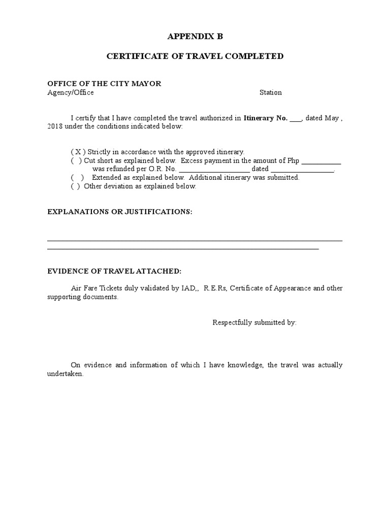 Certificate of Travel CompletedPICPA 2017 Copy Government Politics