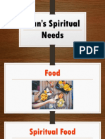 Man's Spiritual Needs