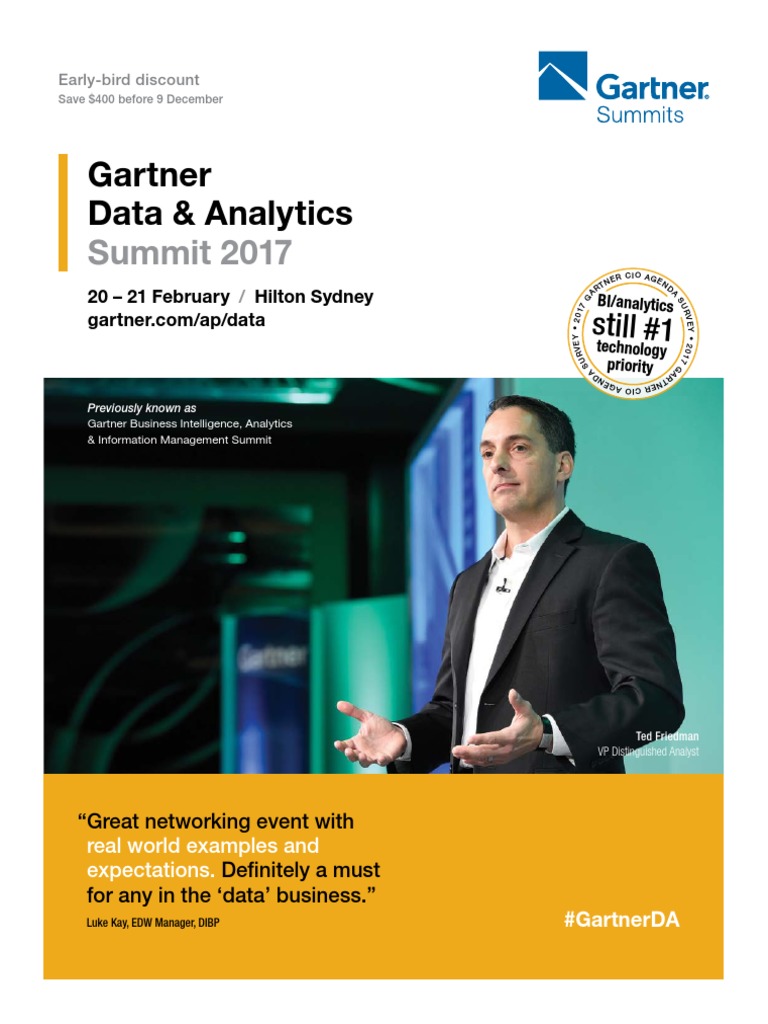 Gartner Data Analytics Summit 2017 PDF | PDF | Analytics | Internet Of ...