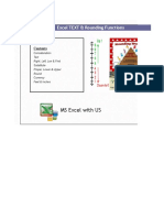 MS Excel With US: Excel TEXT & Rounding Functions