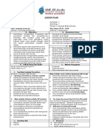 Fiwa Lesson Plan Format