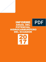 SHE 2017 - Informe Anual Del Potencial Hidrocarburífero Del Ecuador PDF