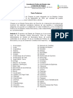 Constitución Politica Del Estado Libre y Soberano de Chiapas