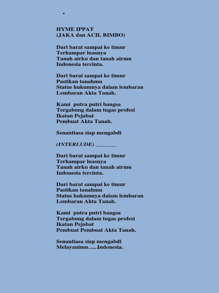 HYMNE Ikatan Notaris Indonesia | PDF