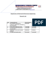 Department of Electrical & Electronics Engineering Research Lab