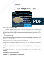 Enzim-Enzim Pada Replikasi DNA