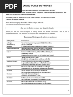 LINKING WORDS - WORKSHEET With Answers | PDF