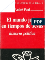 El Mundo Judio en Tiempos de Jesus Paul Andre 
