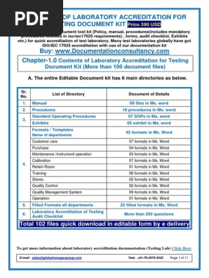 Iso 17025 Test Lab Manual Documents
