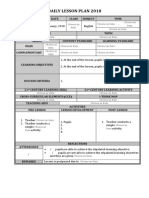 y1 & y2 Daily Lesson Plan 2018 With Dropdown Menus