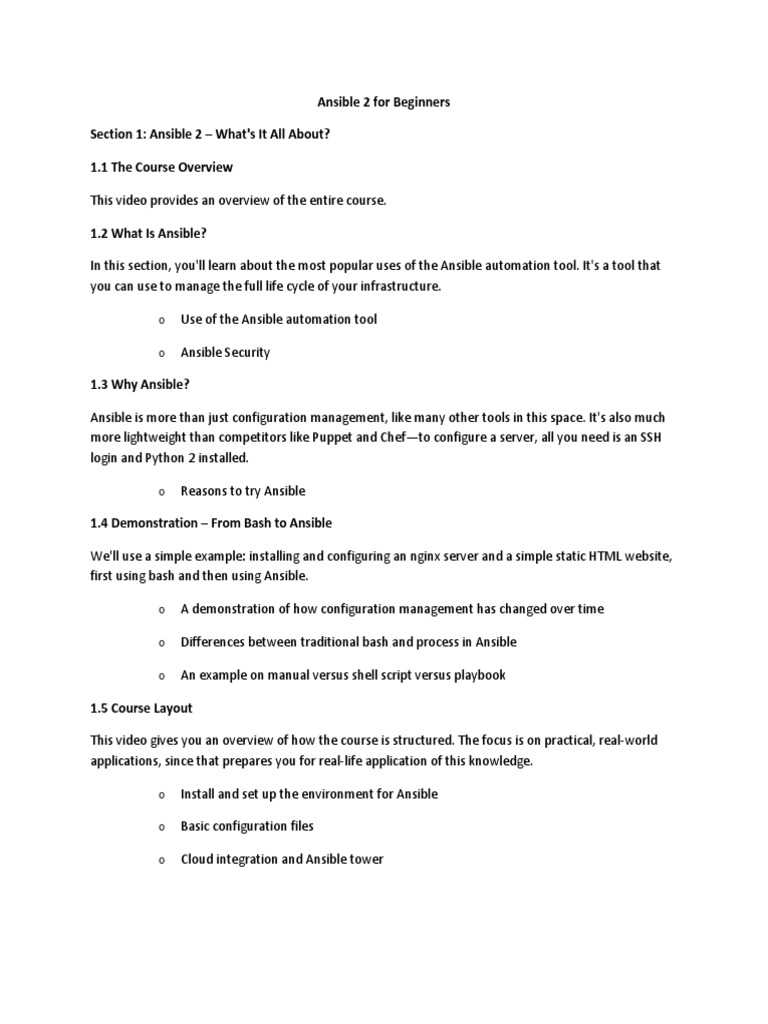 Ansible 2: Beginner's Automation Guide | PDF | Cloud Computing | Amazon ...
