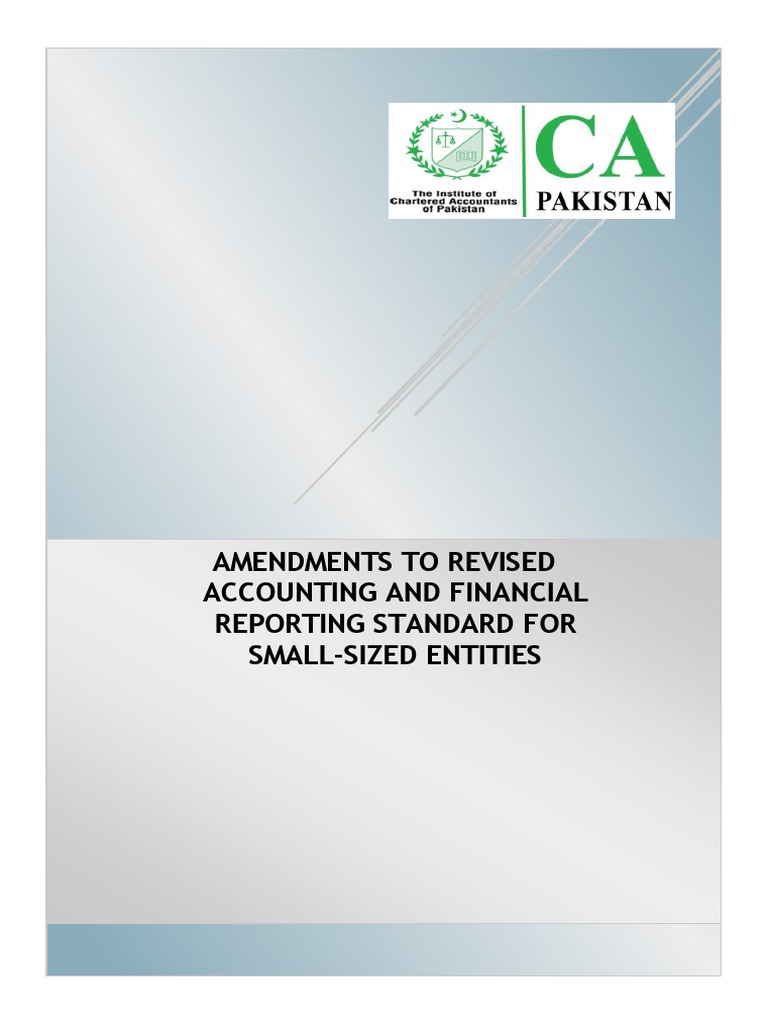 Amendments To Revised AFRS For SSEs | PDF | Fixed Asset | Depreciation