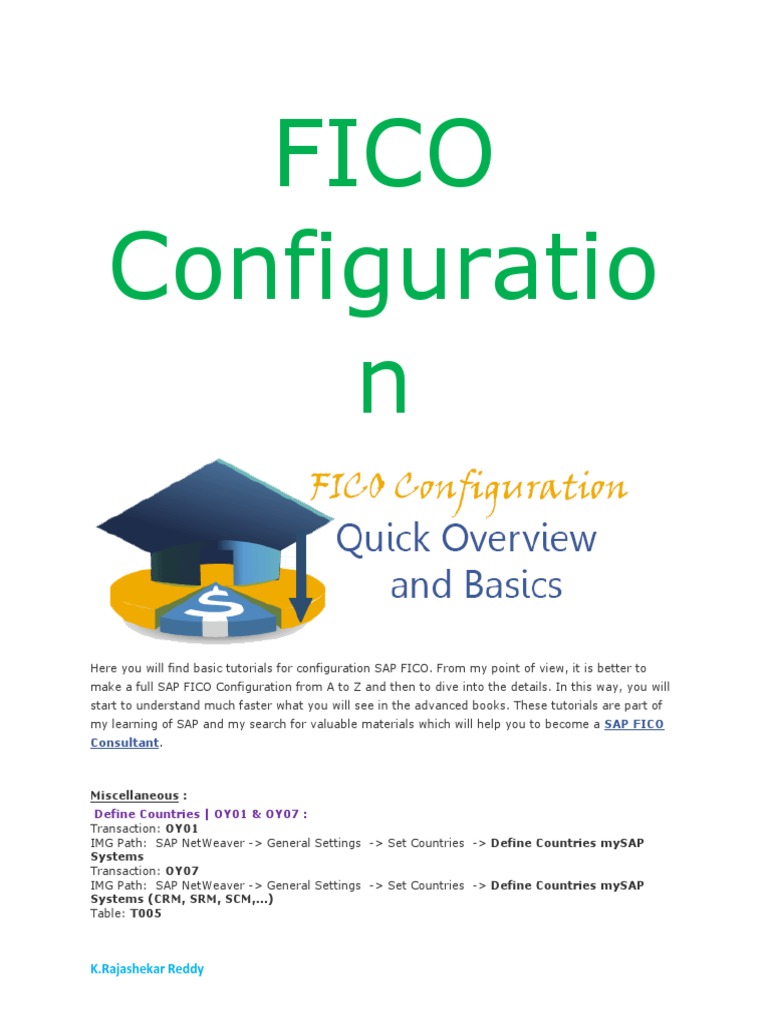 SAP FICO Configuration Guide | PDF | Debits And Credits | Financial ...