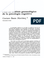 1985 - Gustavo Bueno. Para Un Análisis Gnoseológico de La Psicología Cognitiva