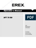 Operator's Manual: HFT 70 Rs