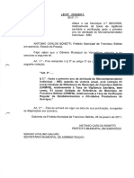Lei 3795-2011 - Isenta o MEI de Taxas em Beltrão