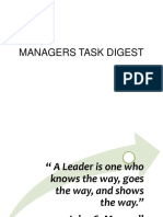 Managers Task