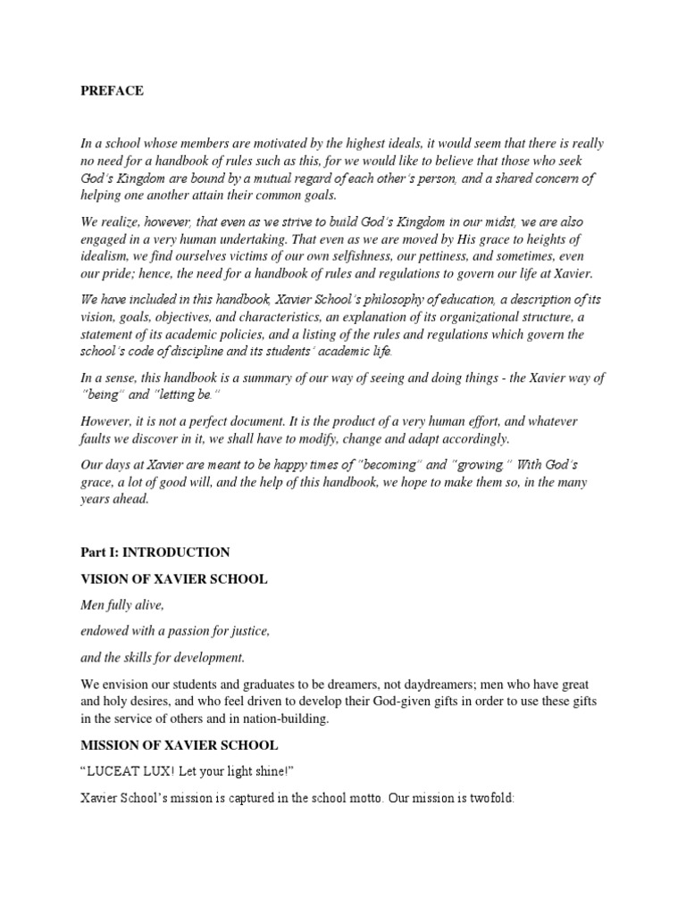 Xavier 6cs | PDF | Catholic Church | Teachers