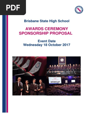 Awards Ceremony Sponsorship Proposal