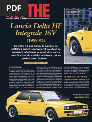 Lancia Delta HF Integrale 16v (89-92) PDF | PDF