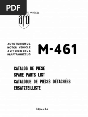 Aro461 Katalog Ro Pdf Suspension Vehicule Moteurs