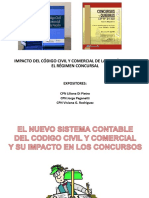 Impacto Del Código Civil y Comercial Argentino en Los Concursos