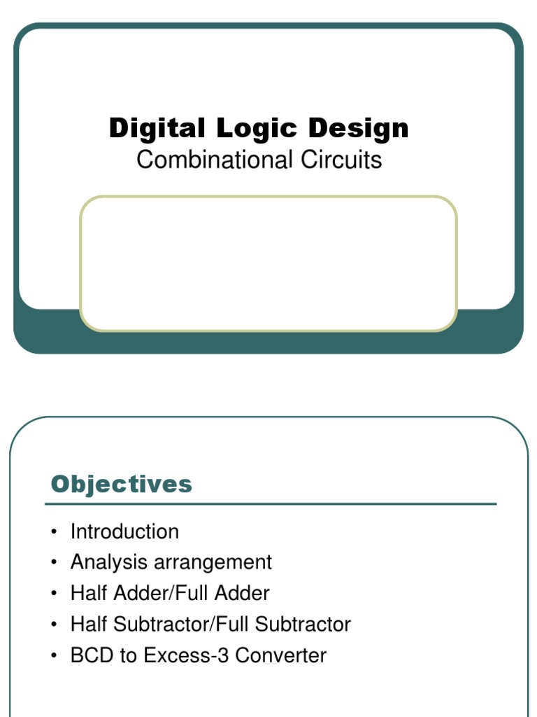 Combinational Circuits in Digital Logic | PDF | Arithmetic | Digital ...