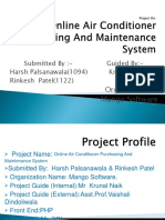 Online Air Conditioner Project Management System