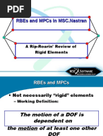RBE2 vs RBE3: Key Differences Explained | PDF | Beam (Structure) | Force