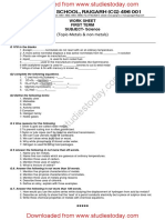 CBSE Class 8 Science - Metals & Non Metals