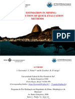 Cost Estimation InMining the Evolution of Quick Evaluation Methods 01