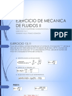 Ejercicio de Mecanica de Fluidos II