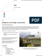 Design For Steel Bridge Construction - Steelconstruction PDF