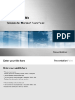 Click To Add Title: Template For Microsoft Powerpoint