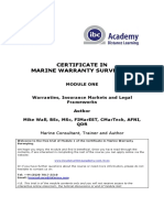 Certificate in Marine Warranty Surveying Module 1 Sample