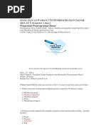 SOAL DAN JAWABAN UTS PEMROGRAMAN DASAR KELAS X Semester 1 Dan 2