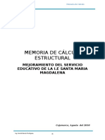 Memoria de Cálculo Estructuras