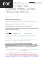 Contoh Rab Dan Gambar Pembangunan Lapangan Futsal PDF