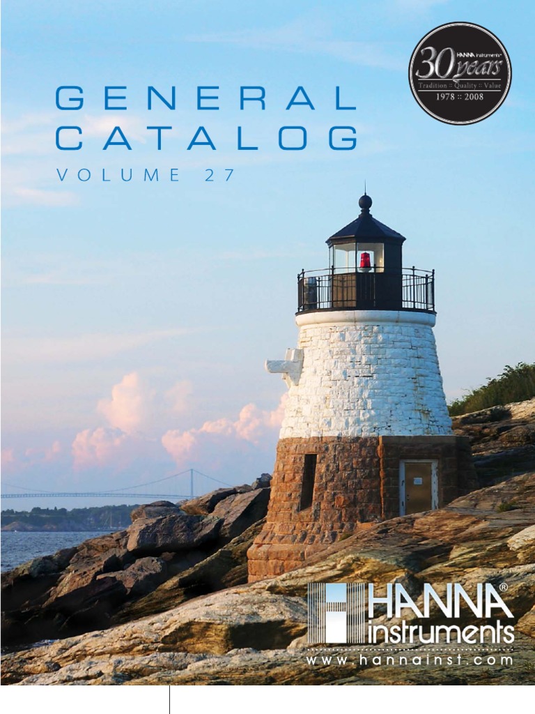 Catalogo General HANNA Instruments Vol 27 (Ingles) | PDF | Ph ...