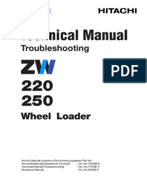 Troubleshooting Manual Zw220 250 Eu Tt4Gb E 00 1 1 | Pdf | Personal Protective Equipment | Radiator