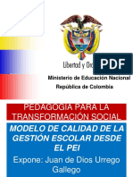 Modelo de Calidad de La Gestion Escolar