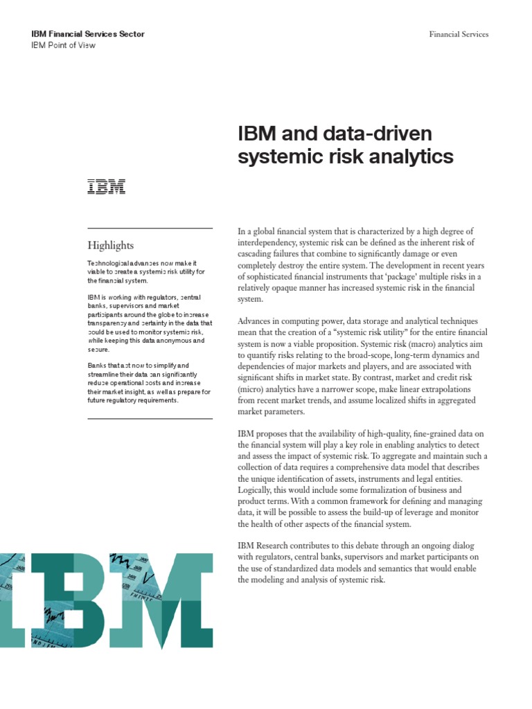 Risk Analytics: Increasing Risk Transparency Within The Financial ...