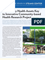 Community Health Assets Key To Innovative Community-Based Health Research Project
