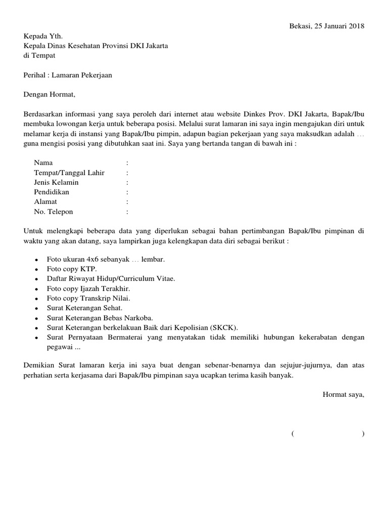 Contoh Surat Pernyataan Tidak Memiliki Hubungan Kekerabatan Kumpulan Surat Penting