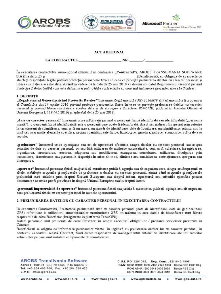 Act Aditional GDPR | PDF