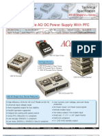Medical Grade AC/DC Power Supply With PFC: Technical Specification